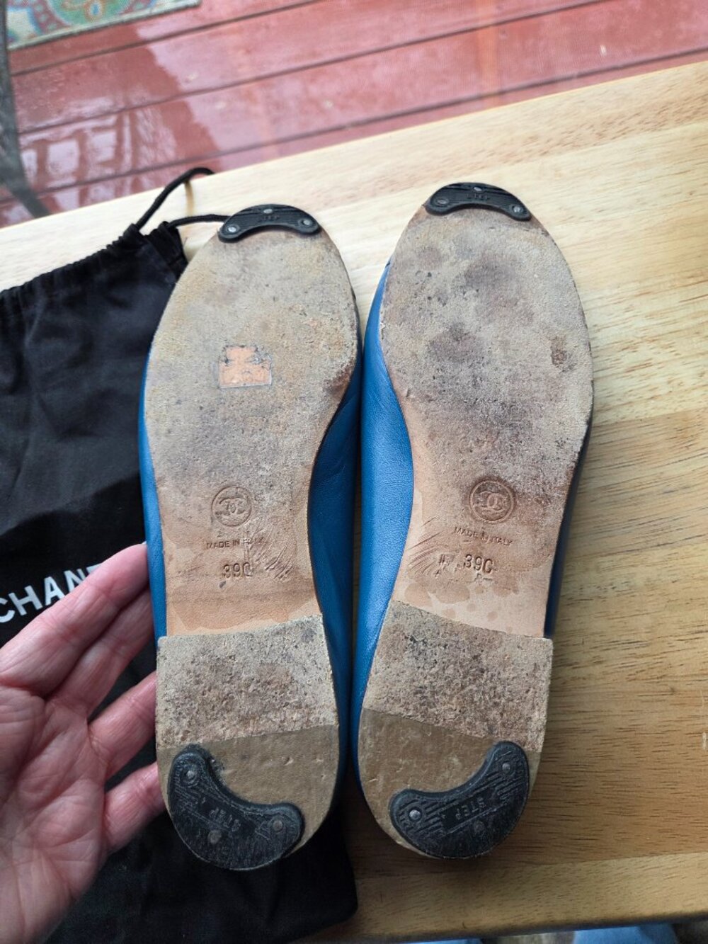 Vintage Chanel Royal Blue Ballet Flats - Picture 12 of 15